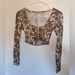 Fun vibrant crop top